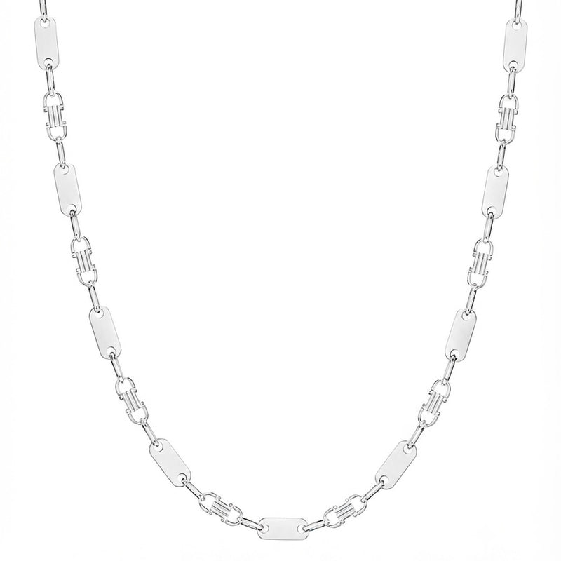 PLATTENKETTE 6MM BREIT - 925ER SILBER