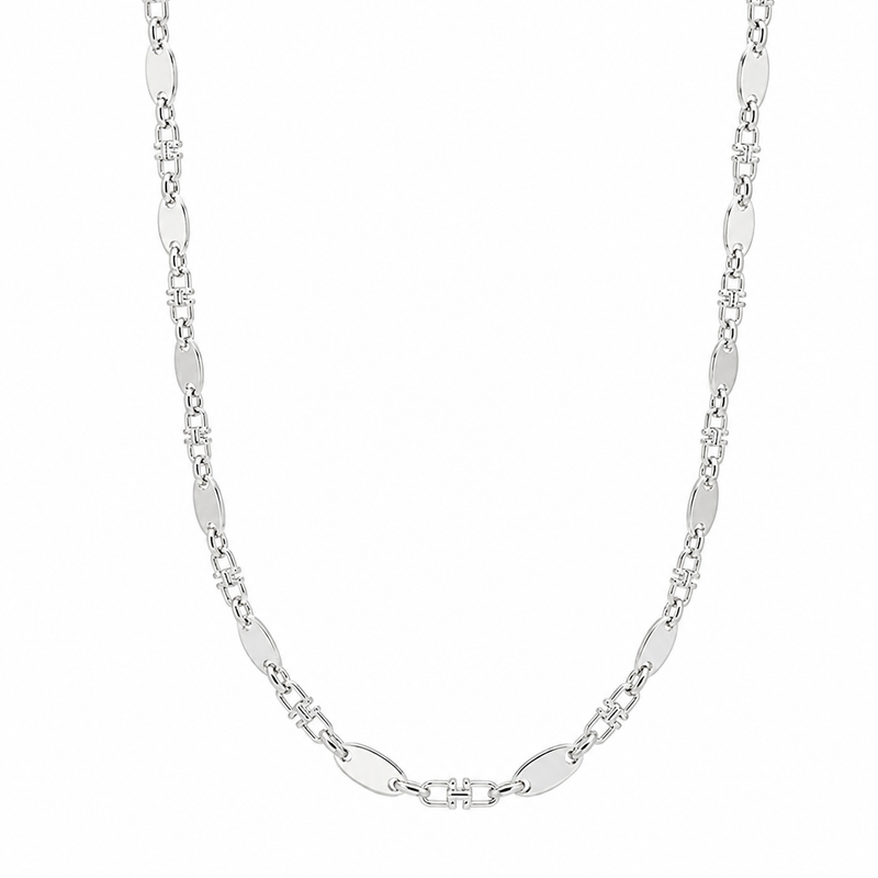 PLATTENKETTE 6MM BREIT - 925ER SILBER