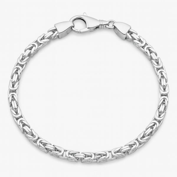 KÖNIGSARMBAND 4MM BREIT - 925ER SILBER