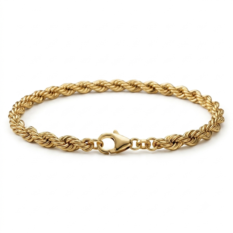 Armband Kordel 4mm - 333er Gold