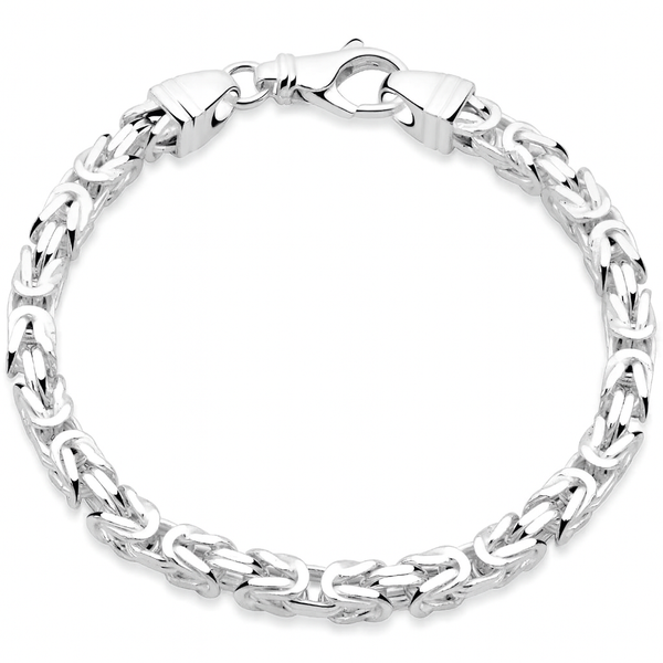 KÖNIGSARMBAND 5MM BREIT - 925ER SILBER